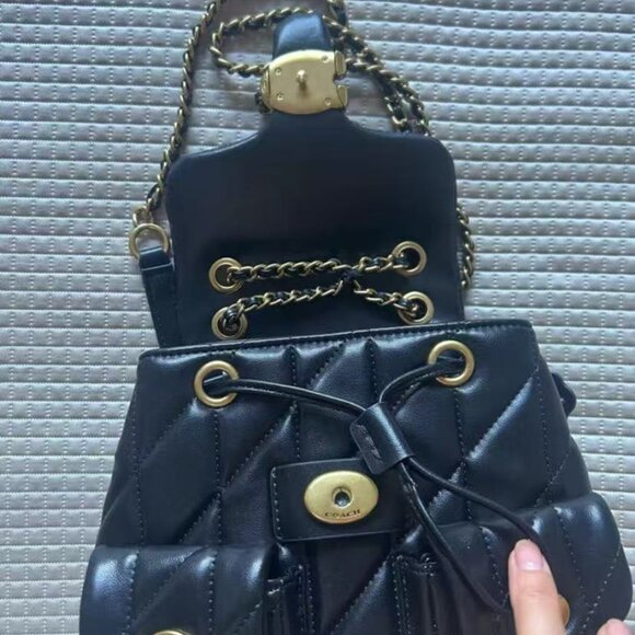 COACH tabby backpack black - Picture 2 of 7